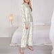 thumbnail image 3 of Balery White Rabbit Conjunto de Pijama con Estampado para Mujer, Conjunto de Dos Piezas con Manga Larga, Ropa de Dormir Suave con Bolsillos, Pijamas Cómodos-Medium, 3 of 7