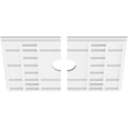 thumbnail image 2 of 20"W x 13 3/8"H x 3"ID x 7"C x 1"P Beaux Architectural Grade PVC Contemporary Ceiling Medallion, Two Piece, 2 of 11