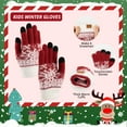 thumbnail image 6 of COOPLUS Christmas Beanie Hat Scarf Gloves Set for Kids Winter Soft Hat and Knit Scarf Warmer Gloves Set for Christmas Gifts, 6 of 7