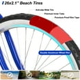 thumbnail image 3 of Hiland 26 Inch Women's Men’s Beach Cruiser Bike Bicycle Red Black Blue, 3 of 5