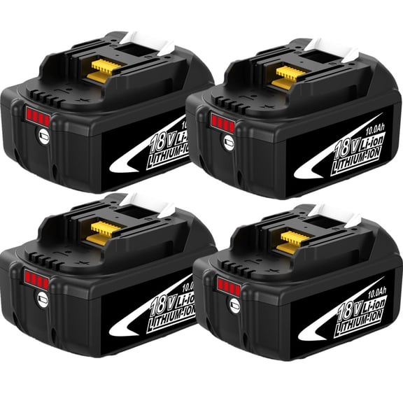 4PACK 10.0Ah Battery Replacement for Makita 18V Battery 18 Volt BL1890B BL1860B BL1850B BL1840B BL1830B BL1815 Battery