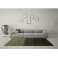 thumbnail image 3 of Ahgly Company Indoor Round Abstract Brown Contemporary Area Rugs, 5' Round, 3 of 4