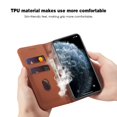 thumbnail image 6 of Dteck Case for Apple iPhone 11 Pro 5.8-inch, Luxury Magnetic Skin-Friendly Feel Leather Card Holder Wallet Case Folio Kickstand Cover,Brown, 6 of 8