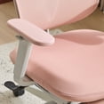 thumbnail image 3 of PUKNLY Ergonomic Office Chair with Footrest, High Back Computer Office Chair with Dynamic Lumbar Support, 2D Headrest, 4D Armrest, Sponge Seat, Mesh Home Office Desk Chair for Adults,Pink, 3 of 9