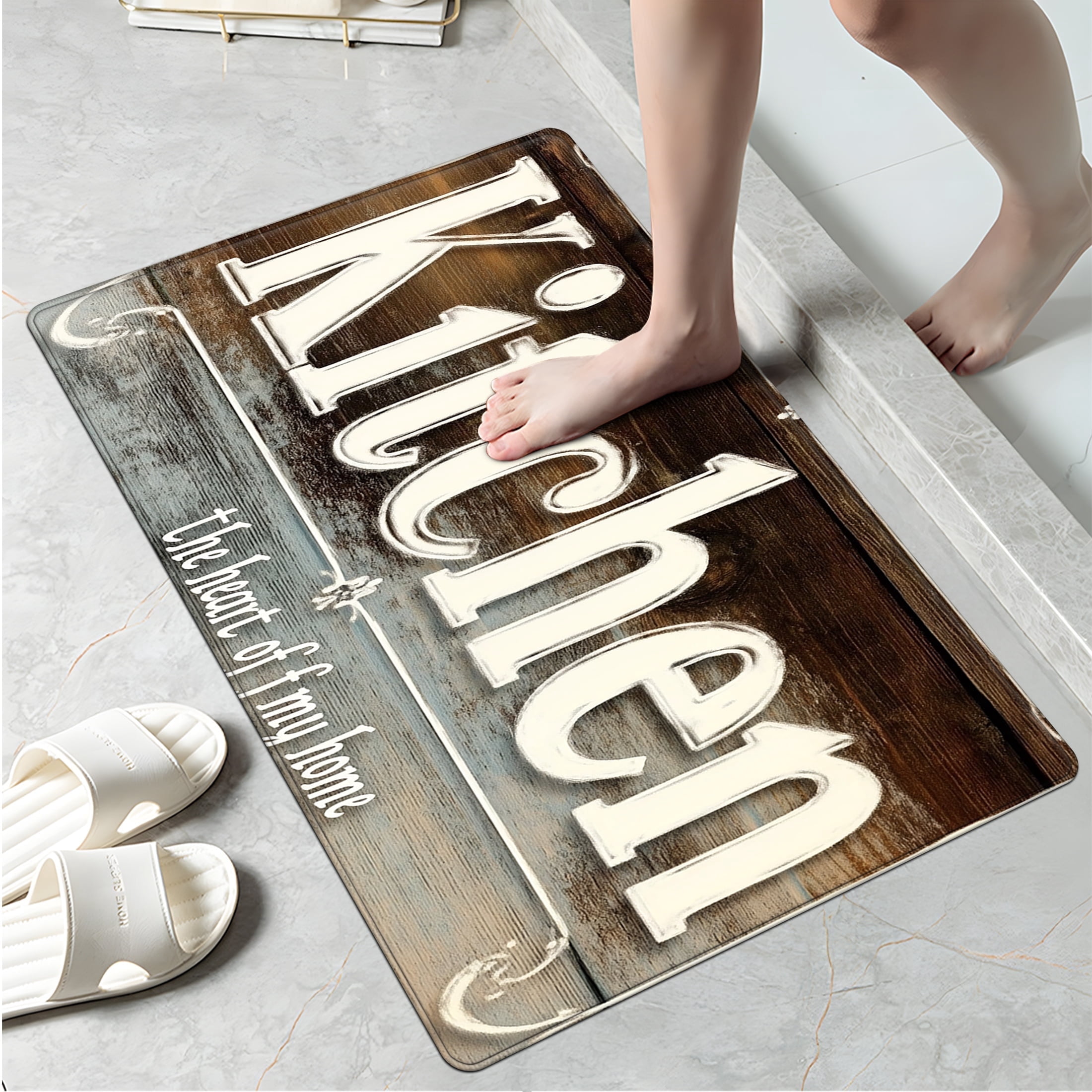 YIMEIS Fall Christmas Halloween Kitchen Mat Cushioned Anti Fatigue Kitchen Rug 47''*18'' Non Slip Kitchen Rugs and Mats Standing Desk Mat Comfort Floor Mats for Kitchen House Sink 3 Piece Set