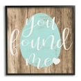 thumbnail image 2 of Stupell Industries Rustic Easter You Found Me Phrase Blue Egg, 12 x 12,Design by Daphne Polselli, 2 of 5
