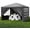 Black, variant on Outdoor Party Tent, Patio Canopy Tent Gazebo with Removable Sidewalls Instant Event Tent for Cater Events Wedding Birthday Pavilion Beach BBQ (10'x10')