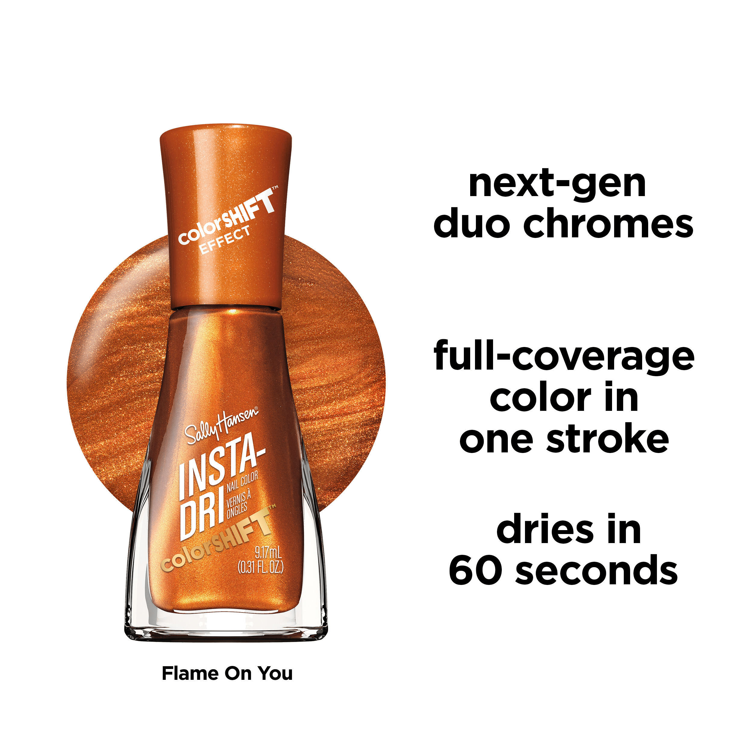 ​Sally Hansen Insta-Dri Color Shift, Flame On You​, 9.17ml (0.32oz)