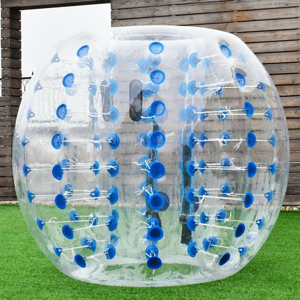 1.5M Gonflable Pare-Chocs Ballon Zorb Bulle Football Football Bleu