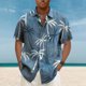thumbnail image 2 of Men's Summer Short Slim Fit Fashion Breathable Men's Shirt 2XL, 2 of 5