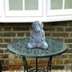 thumbnail image 3 of Resina meditando Buda perro figurita escultura iluminación 5x4inch perfke Estatua de cachorro meditando, 3 of 8