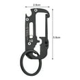 thumbnail image 6 of Mightlink Carabiner Keychain High Strength Portable Keychain Pendant Stainless Steel Eight-in-one Multi-Functional Keychain for Outdoor, 6 of 7