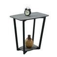 thumbnail image 3 of Convenience Concepts Graystone End Table with Shelf, Weathered Gray/Black Frame, 3 of 3