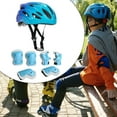 thumbnail image 4 of koolsoo Kids Bike Helmet Gift with Elbow Pads Knee Pads for Riding Sports Skateboard Blue, 4 of 9