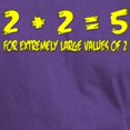 thumbnail image 3 of CafePress - 2+2 = 5 For Extremely Large Values Of 2 Shirt Dark - Men's Classic Graphic Cotton T-Shirt, 3 of 4