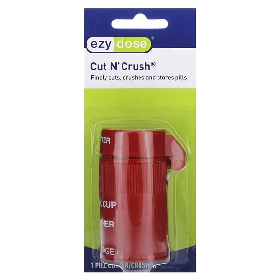 Ezy Dose Ultra Fine Cut N' Crush Pill Cutter and Crusher, Tablet Grinder