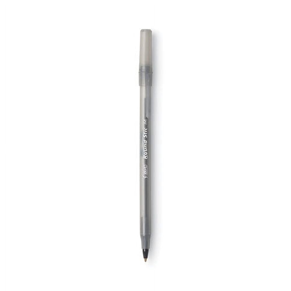 BIC Round Stic Xtra Precision Ballpoint Pen Pack, Medium 1 mm, Assorted Ink Barrel Colors, 60/Bundle of 5 Packs