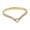 14k Black Gold Finish, variant on Round Cut Diamond Curved Wedding Ring- V Shaped Ring in 14K Yellow Gold Finish- Dainty Diamond Ring