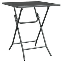 Zofi Outdoor Dining Breakfast Bistro Table, Foldable Mesh Top, Gray