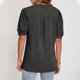 thumbnail image 4 of Fiudx Ofertas Flash Del Día Camiseta Holgada de Manga Sólida con Cuello En V para Mujer, Top/Camisa de Manga Corta con Cuello En V, 4 of 4