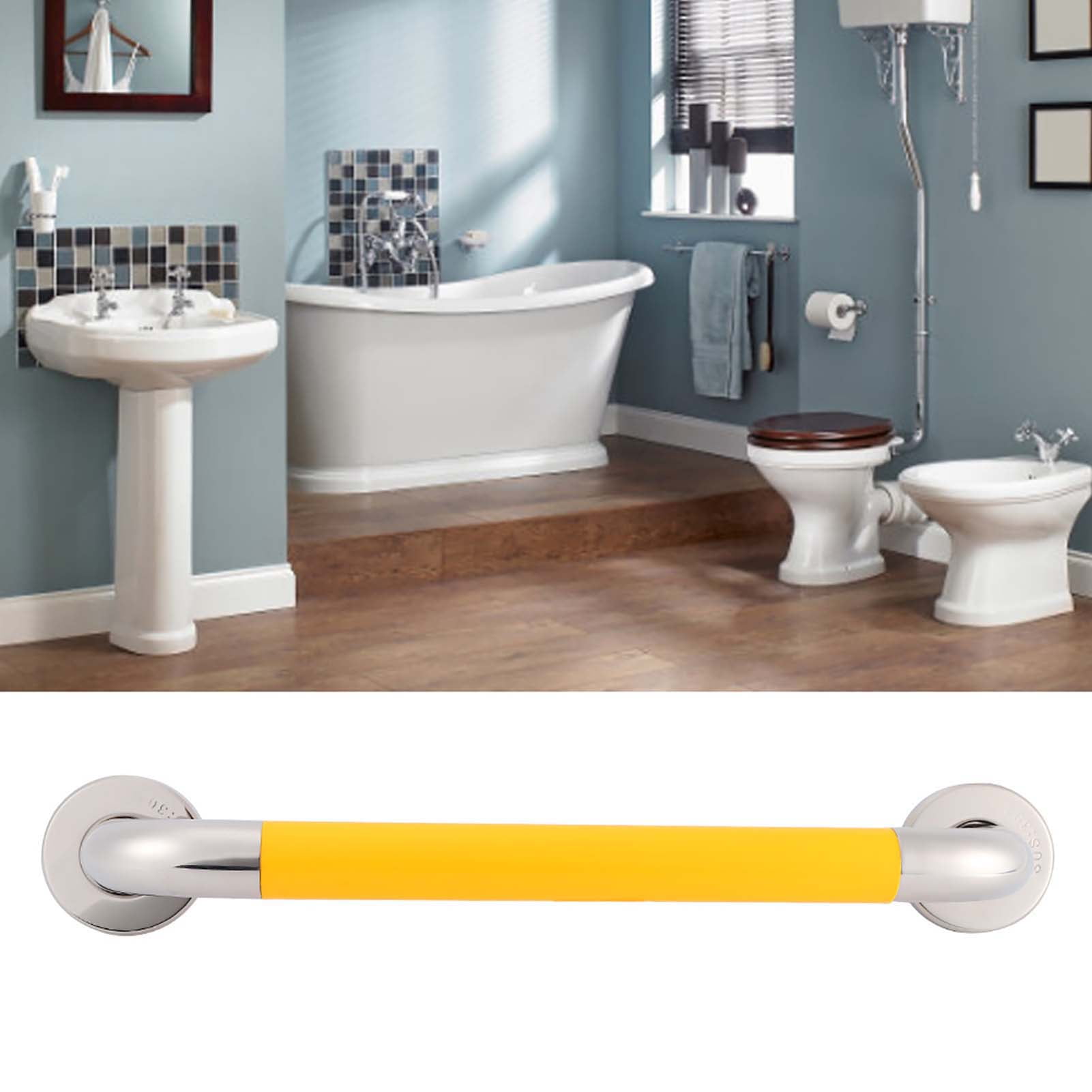 EZSPTO Handrail,AntiSlip Handrail,Stainless Steel Antislip Handrail Elderly Wall Mounted