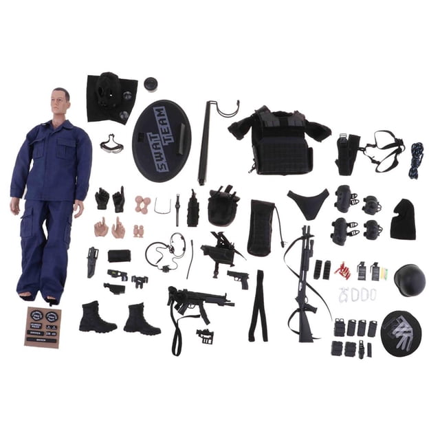 Simulación de 1/6 TE SWAT Attack Hand-soldier Model-Assualter Hugo Soldier Action Figure Toy