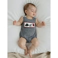 thumbnail image 6 of BemeyourBBs Baby Boy Plaid Romper Summer Round Neck Sleeveless Jumpsuits, 6 of 9