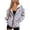 Blue Pigs Cherries Dots, variant on Soft Long Sleeve Sweatshirts for Fall Travel, Salamander Pattern Polyester Fabric Drawstring Track Jacket