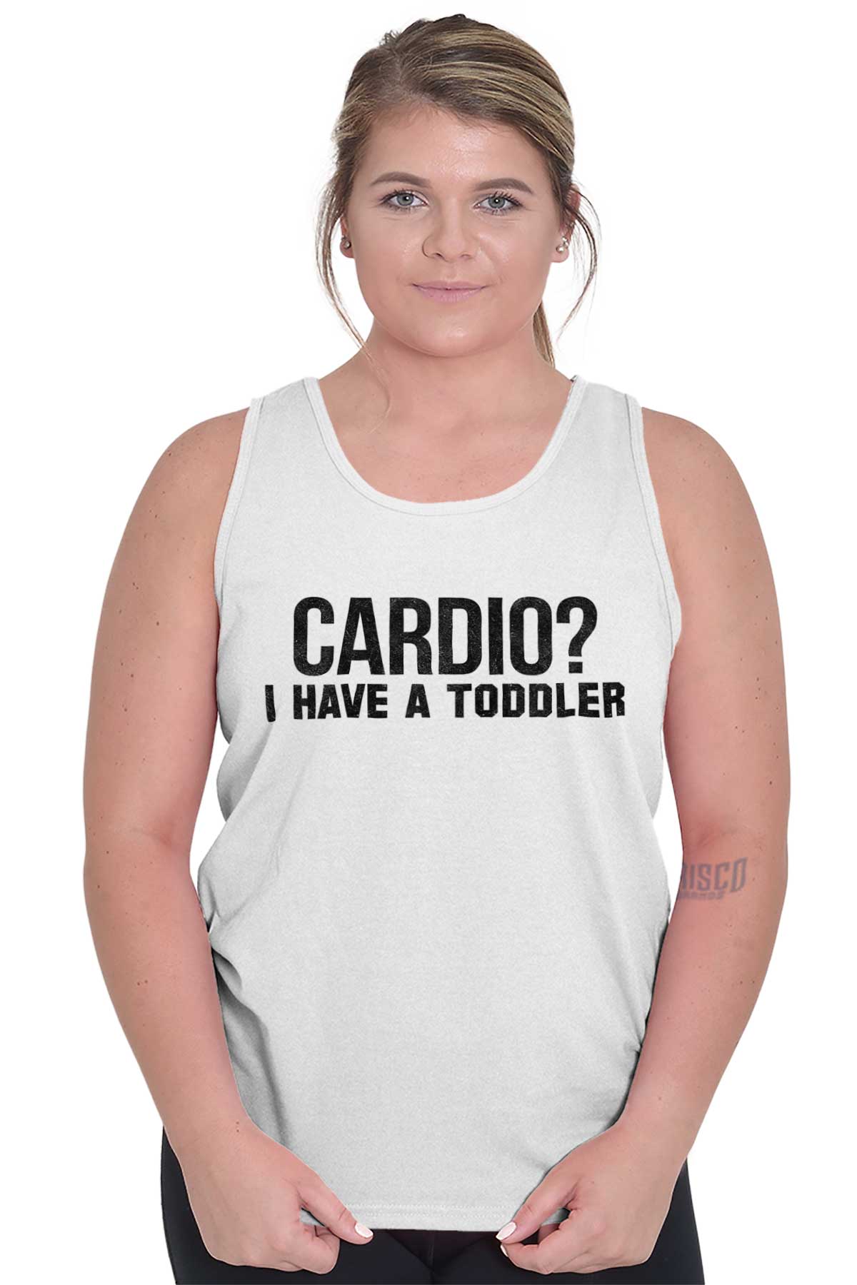 Cardio I Have a Toddler Funny Mom Gym Tank Top T Shirts Men Women Brisco Brands X - image 3 of 7