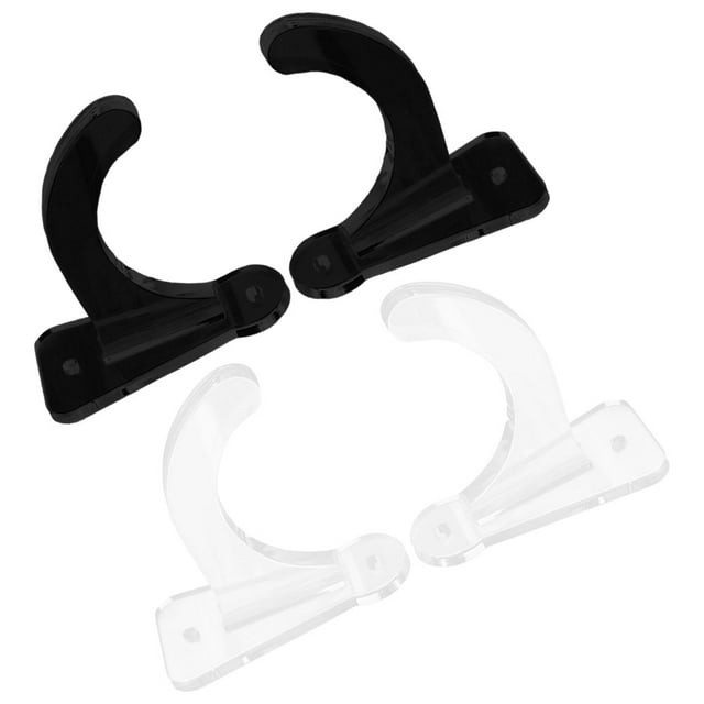 LOLIPPYY 2 Sets Horizontal Bat Display Mount Acrylic Assorted Color For Sports Enthusiasts