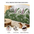 thumbnail image 4 of Spring Botanical Couch Cover, Watercolor Floral Flowers Leaves Retro Rustic Sofa Cover Blanket for 1 Seat Cushion, Sectional Sofa Slipcover Furniture Protector for Living Room Bedroom 71''x91'', 4 of 9