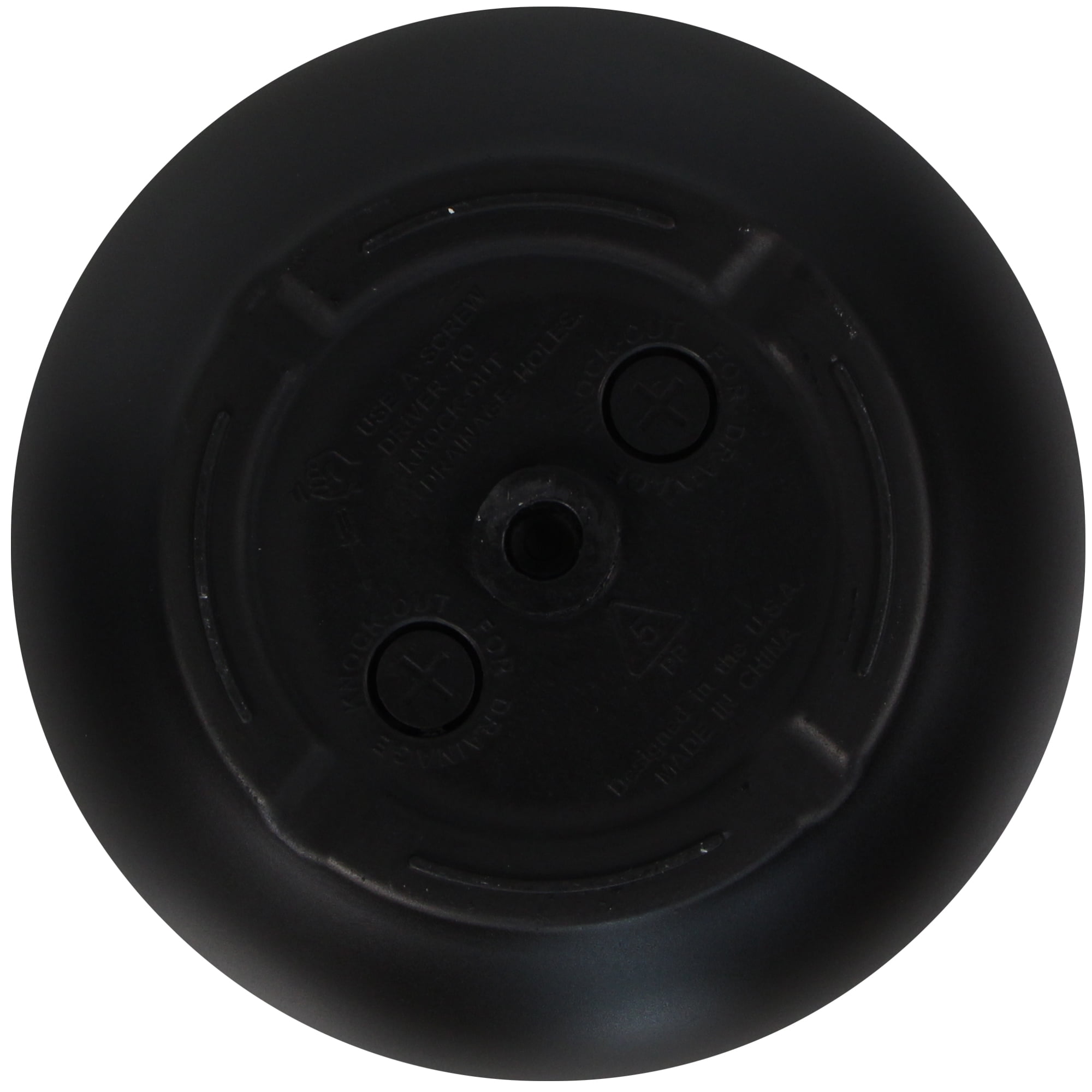 Mainstays Jordan 16" x 16" x 12" Large Round Rich Black Resin Planter