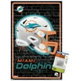 thumbnail image 6 of NFL Miami Dolphins - Neon Helmet 23 Wall Poster, 22.375" x 34" Framed, 6 of 9