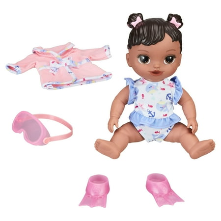 My Sweet Love Baby Can Swim Toy Set, 4 Pieces, African American