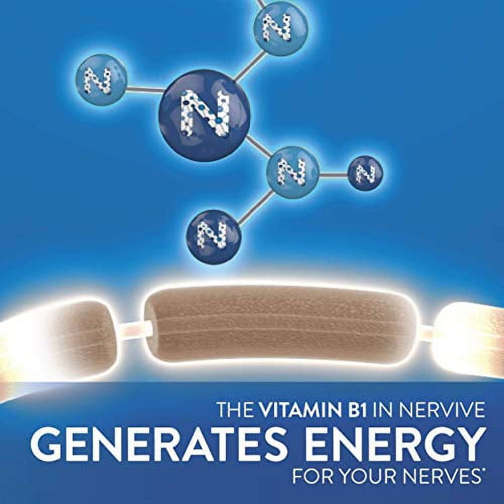 Nervive Nerve Health for Nerve Support, Alpha Lipoic Acid, ALA, Vitamins B1 B6 B12, 30 Tablets