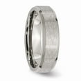 thumbnail image 4 of Titanium Beveled Edge 6mm Stone and Brushed Band Size: 11; for Adults and Teens; for Women and Men, 4 of 6