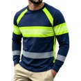 thumbnail image 4 of Men Long Sleeve Tee Shirts For Outdoor Activities Casual Athletic Pullover Tops Green XXL, 4 of 4