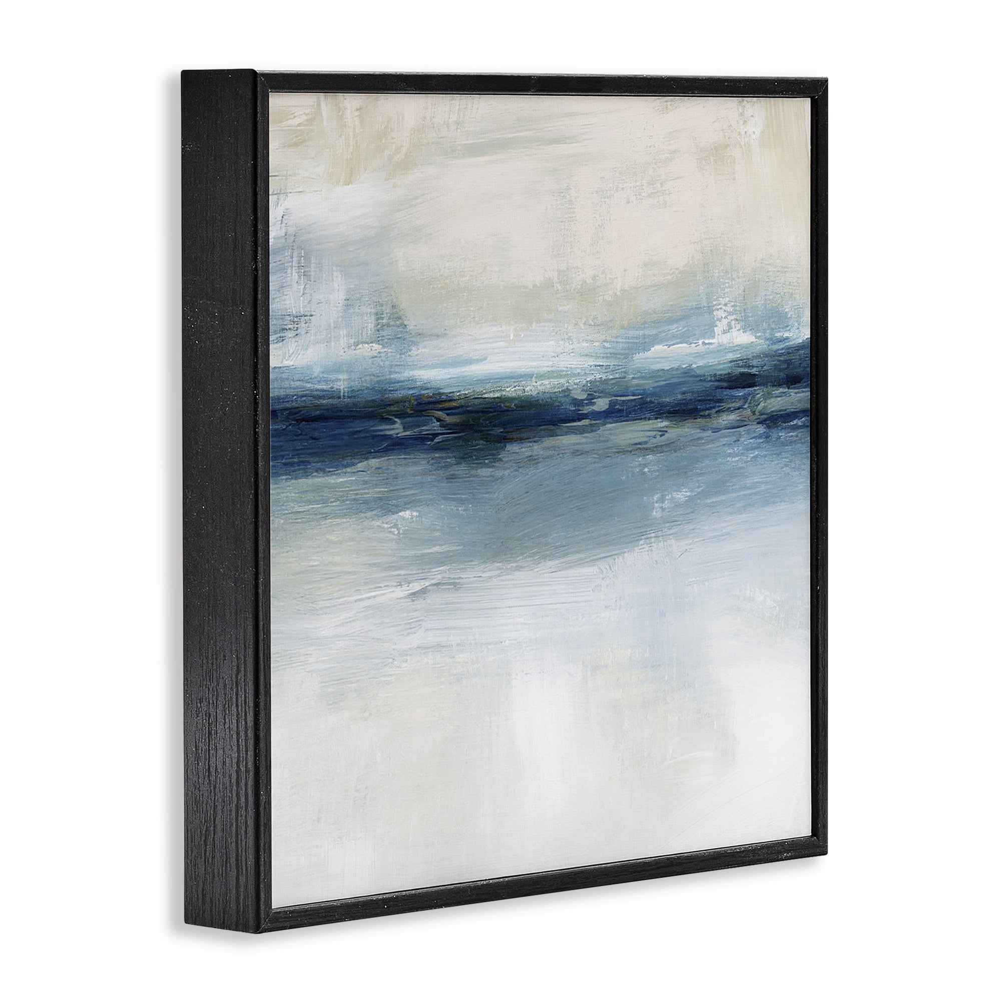 Stupell Industries Timeless Nautical Gloomy Sea Horizon Line ,17 x 30, Design by Nina Blue