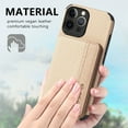 thumbnail image 6 of Allytech iPhone 14 Pro Wallet Case, RFID Blocking PU Leather Cards Slots Flip Stand Shockproof Anti-scratch Wallet Case Cover for Apple iPhone 14 Pro 6.1" 5G -Khaki, 6 of 12