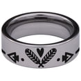 thumbnail image 4 of Devoted Wolf Tungsten Carbide Ring, 4 of 9
