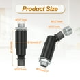 thumbnail image 2 of Adaptador para techo inclinado Uxcell, adaptador de accesorio de luz de techo inclinado de rosca fina M10 de 180 grados, negro, 2 piezas, 2 of 6