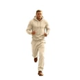 thumbnail image 7 of Gamivast Mens 2 Piece Tracksuits Long Sleeve Pullover Hoodie and Sweatpants Sweatsuit Set Casual Activewear Jogger Outfit for Fall Beige S, 7 of 7