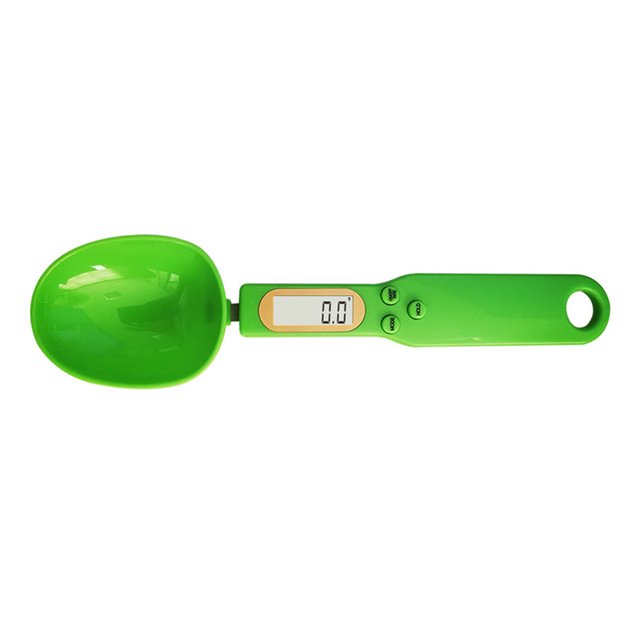 Worallymy Cuchara medidora Báscula electrónica para el hogar LCD Digital Cocina Comida Harina Scoop Scale Verde Worallymy JD735803190