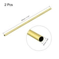 thumbnail image 2 of Uxcell Brass Tubing Seamless Straight Pipes Tube 7mm x 0.3mm x 300mm, 2 of 5