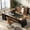 Light Walnut, variant on Fnova 78" L-Shaped Executive Desk with Drawers, Large Office Desk with Storage, Modern Business Desk for Home Office and Commercial Use