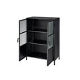 thumbnail image 5 of Jamie Young Co Vitrino 2 Door Metal Iron Dresser in Black, 5 of 6