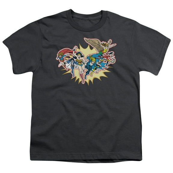 DC Comics Men's  Please Get Me T-shirt Charcoal