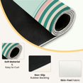 thumbnail image 3 of Mahjong Mat 31.5" x 31.5" Soft Pink Green Stripes Geometric Border Anti-Slip and Noise Reduction Symmetry Design Mahjong Tiles Table Cover for Dominoes Poker Card Board and Tile Games, 3 of 8