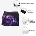 thumbnail image 3 of Susaid Purple Hippo In Water Print Men's Mesh Boxer Briefs Cooling Breathable Sports Underwear Wide Waistband Boxer Briefs W/Fly-X-Large, 3 of 5