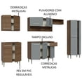 thumbnail image 4 of Madesa Gabinete de Cocina Integral 293 cm Emilly Rústico/Gris 01, 4 of 10